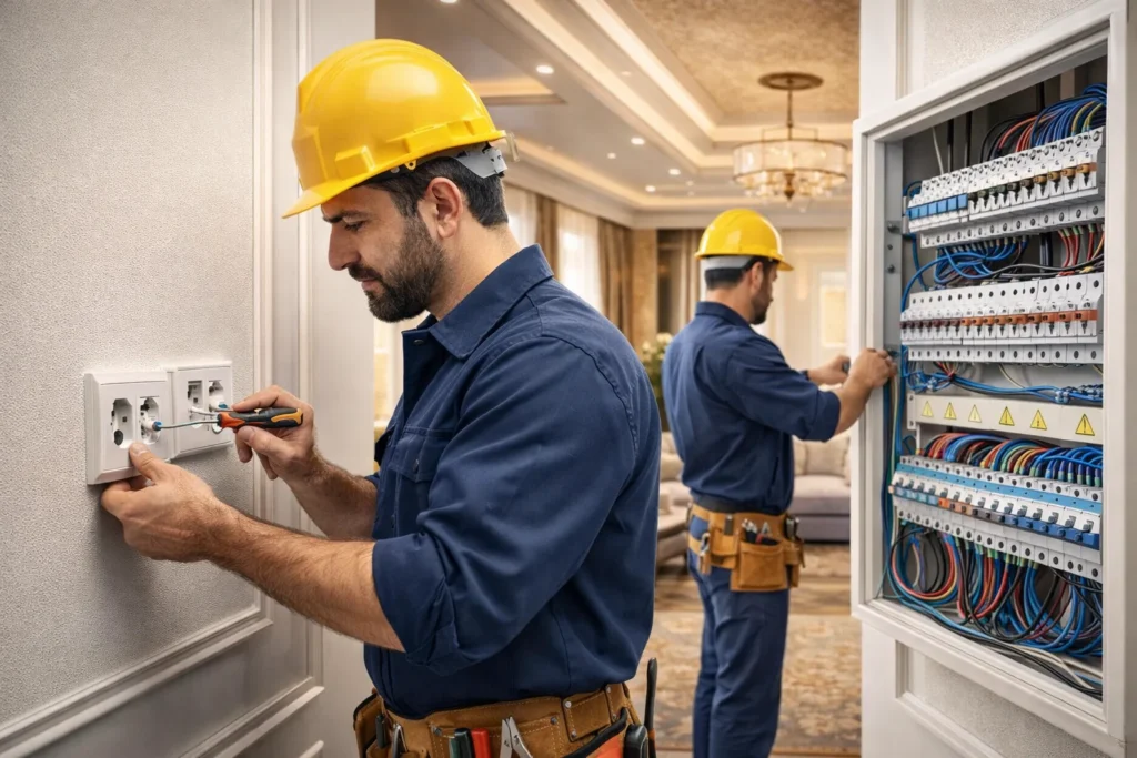 أفضل مقاول تشطيب كهرباء بالرياض