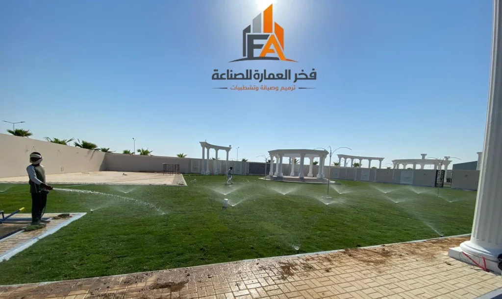 تنفيذ ملاعب عشب صناعي وعشب طبيعي مع تجهيز كامل للملاعب في مدينة الرياض