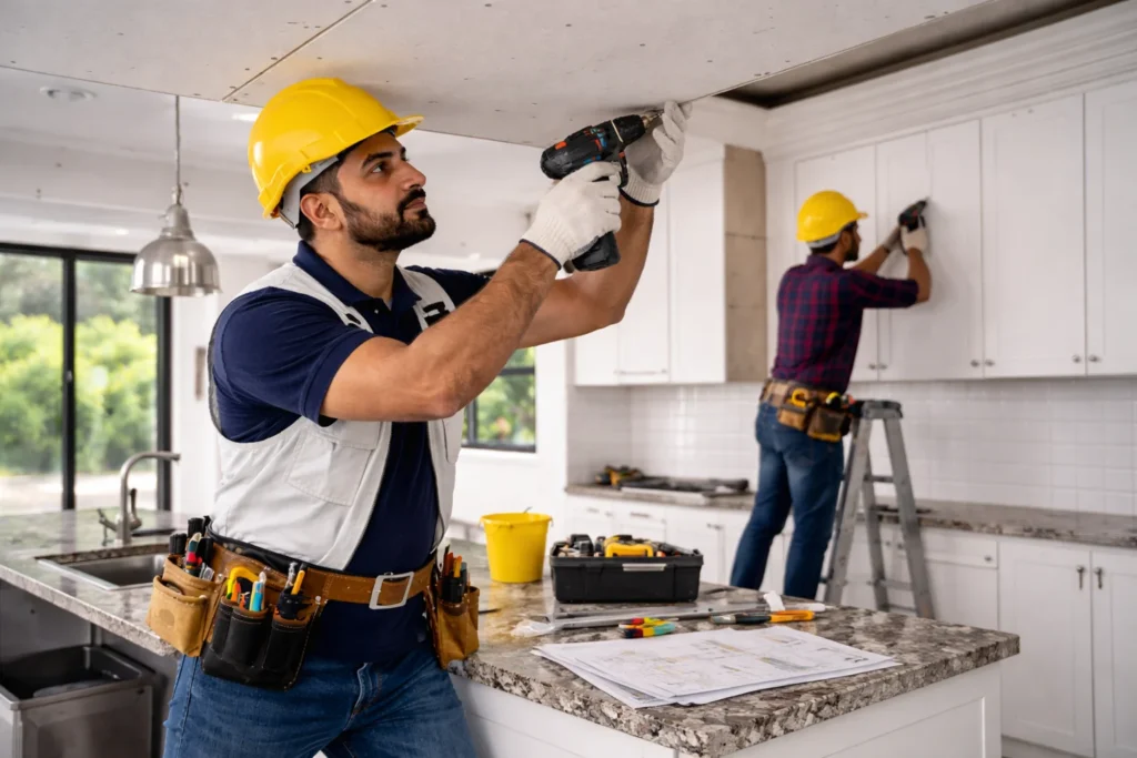 تركيب جبس بورد مطبخ بالرياض